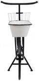 A & B Home Black/White Bicycle Plant Stand-3
