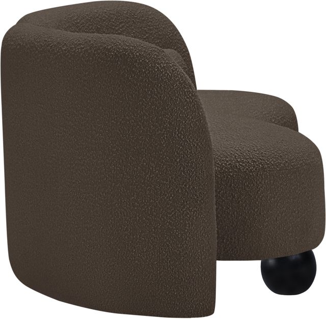 Meridian Furniture Daphne Brown 64" Boucle Fabric Loveseat-3