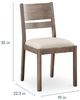 Bassett® Furniture Origins Spence Fog Dining Chair with Nomad Cream Upholstered Seat-3