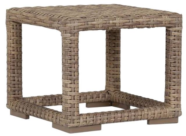 tobacco end table Liberty Furniture Mesa Valley The tabletop has a beveled edge for visual definition Dorchester Antique White With Tobacco