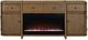Crestview Calder Brown Electric Fireplace Console-1