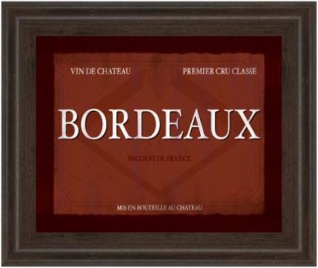Classy Living Paola Viveiros Bordeaux 22" Wall Art-0