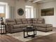 Peak Living Wesley 2-Piece Sand Right-Arm Facing Sofa Sectional and Chaise-0