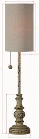 Forty West Jude Beige Buffet Table Lamp-1