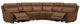 Liberty Furniture Cooper 6-Piece Camel Leather Power Reclining Curved Sectional-1