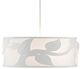 Currey & Company Plumeria Gesso White Drum Chandelier-1