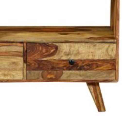 Jaipur Furniture Oker Brown 2-Drawer and 8-Shelves Bookcase-2