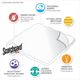Olliix by Bed Guardian by Sleep Philosophy White Full/Queen Bed Guardian 3M Scotchgard Comforter Protector-2