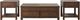 Elements International Jax 3-Piece Cherry Occasional Table Set-0