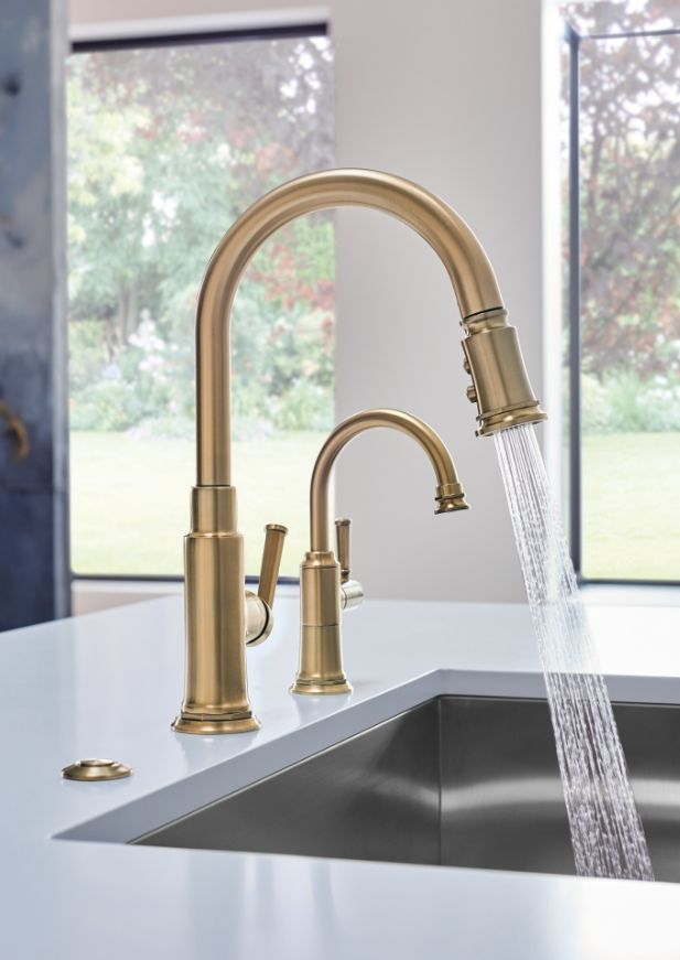 Brizo Rook® Brilliance® Luxe Gold® Instant Hot Faucet-1