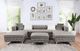 Furniture of America® Ciabattoni 3-Piece Gray U-Shape Sectional-1