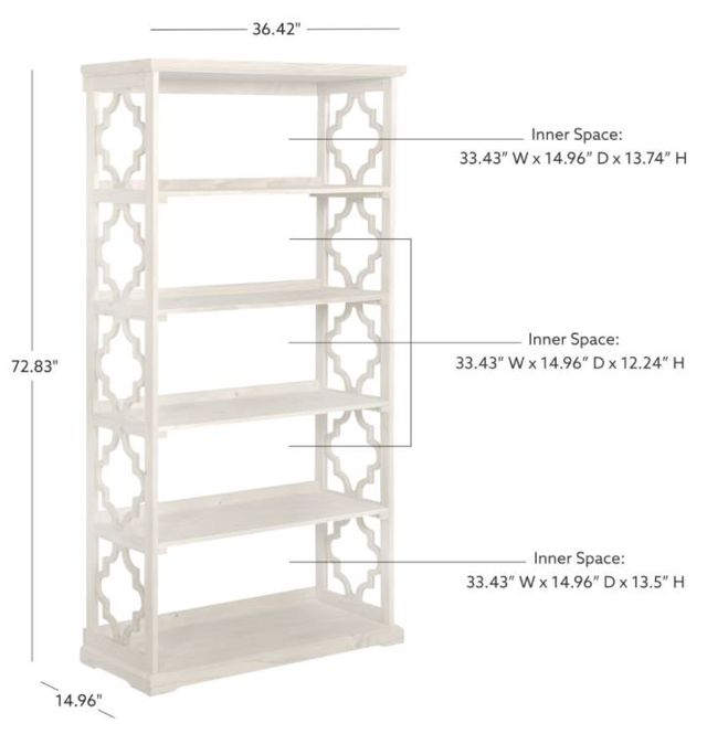 Powell® Turner White Bookcase-1