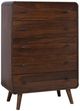 Coaster® Robyn 5-Piece Dark Gray/Dark Walnut Twin Bedroom Set-5