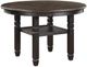 Mazin Furniture Asher 5-Piece Black/Brown Dining Set-1