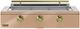 Caliber™ Rockwell Social 3-Burner Champagne Built-In Liquid Propane Grill with Brass Hardware-0