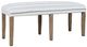 Jofran Inc. Eastern Tides 6-Piece ET Brushed Bisque/White Dining Set-2