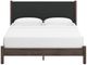 Signature Design by Ashley® Cadmori Black/Brown King Upholstered Panel Platform Bed-1