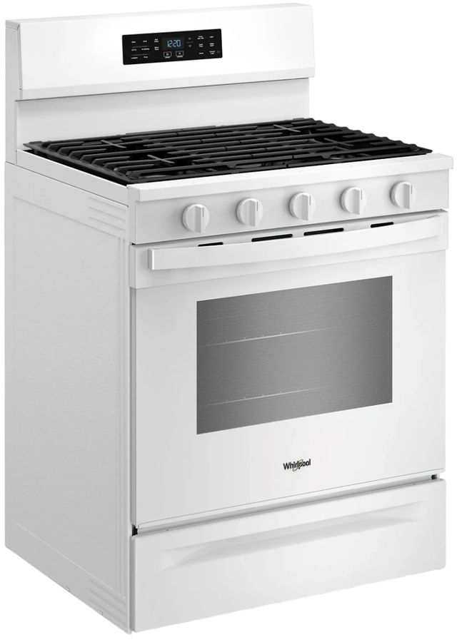 Whirlpool® 30" White Freestanding Gas Range with Air Cooking Technology-4