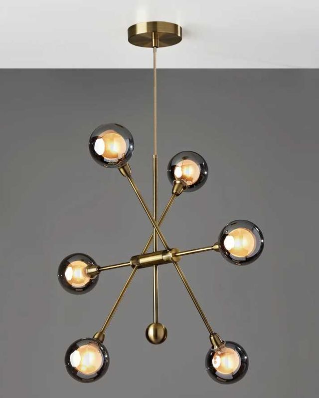 Adesso® Starling Antique Brass LED Chandelier-1