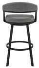 Armen Living Chelsea Vintage Gray 26" Swivel Counter Stool-4
