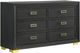 Crown Mark Pepe Dark Gray Dresser-0