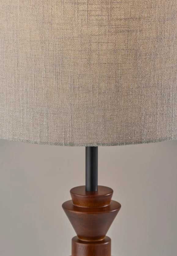Adesso® Elton Black/Walnut Table Lamp-1
