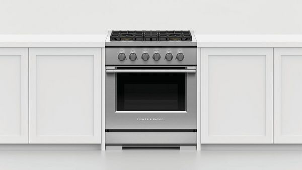 Fisher & Paykel Series 7 30" Stainless Steel Pro Style Natural Gas Range