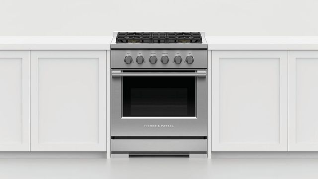 Fisher & Paykel Series 7 30" Stainless Steel Pro Style Natural Gas Range-4