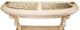 Michael Amini® Platine De Royale Champagne Oval Console Table-3
