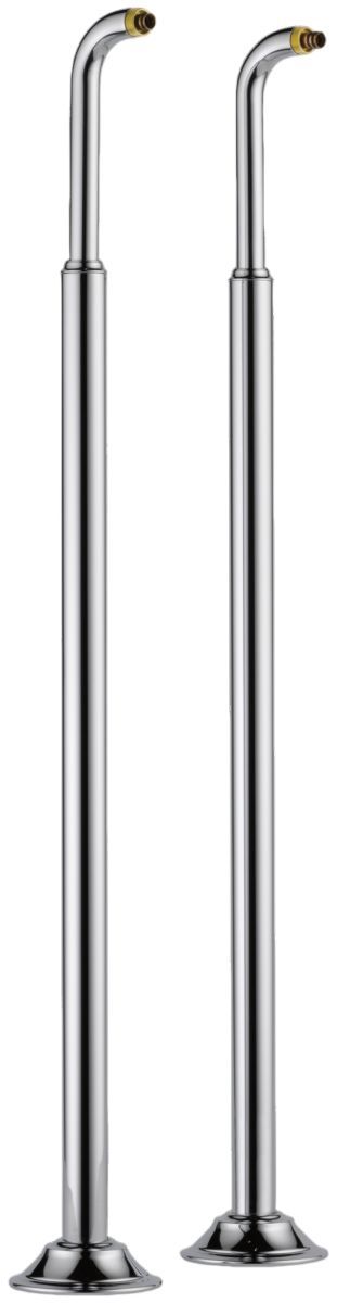 Brizo Traditional Brilliance® Polished Nickel Floor Mount Tub Filler Risers-0