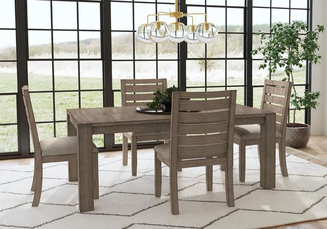 A-America® Anacortes Dark Taupe Leg Dining Table-1