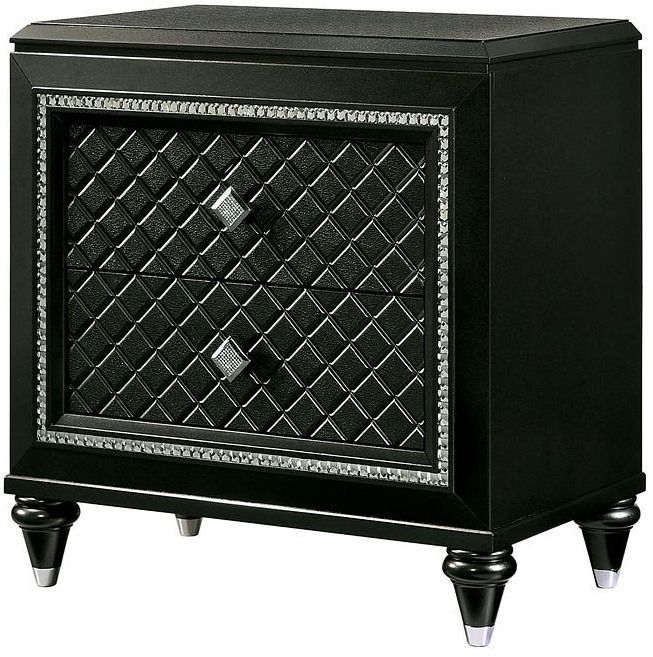 Furniture of America® Metallic Gray Demetria Nightstand