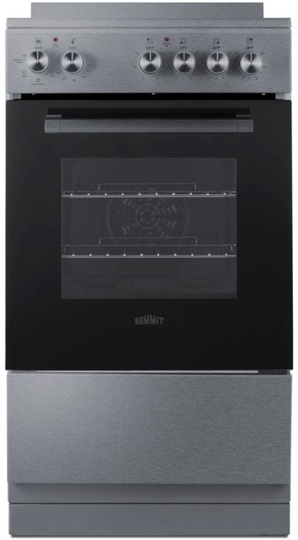 Summit® 20" Stainless Look Slide-In Electric Range-1