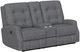 Flexsteel® Customizable Devon Fabric Power Reclining Loveseat with Console-0