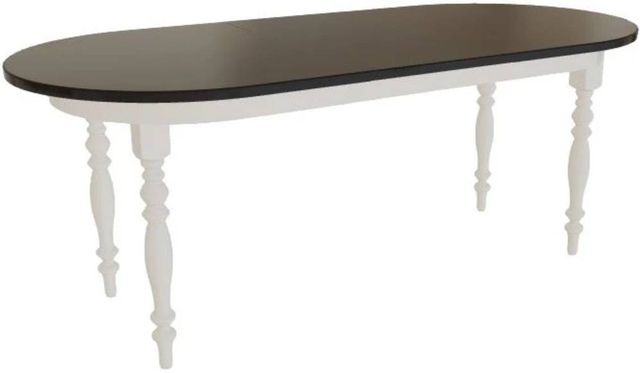 Mavin Customizable 36" Oval Extendable Dining Table with 18" Leaf-0