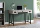Monarch Specialties Inc. 48"L Grey Reclaimed Wood with Black Metal Computer Desk-4