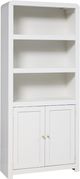 aspenhome® Taylor White 74" Bookcase with 2 Doors-0