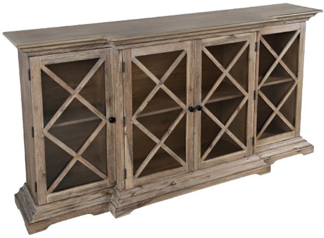 Jofran Inc. Carrington Bisque Large Breakfront Cabinet-0