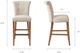 Olliix by Madison Park Cream Colfax 30-Inch Bar Stool-1