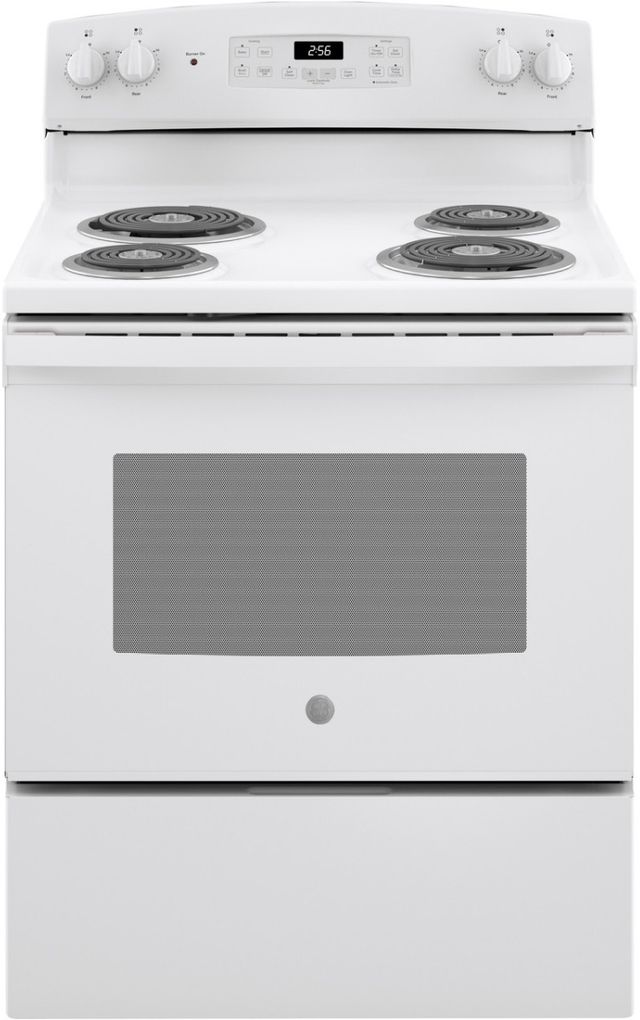 GE® 4 Piece White Electric Kitchen Package-3