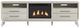 Elements International Westland Almond 82" Console with Fireplace Insert-2