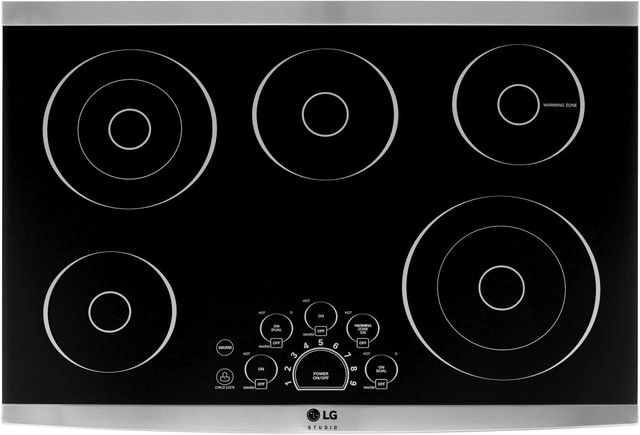 LG Studio 30" Stainless Steel Electric Cooktop-2
