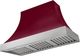 AGA Cascade 48" Cranberry Wall Mounted Range Hood  with Brushed Nickel Trim-0