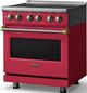 Viking® 5 Series 30" Valentine Pro Style Induction Range with Brushed Brass Trim-3