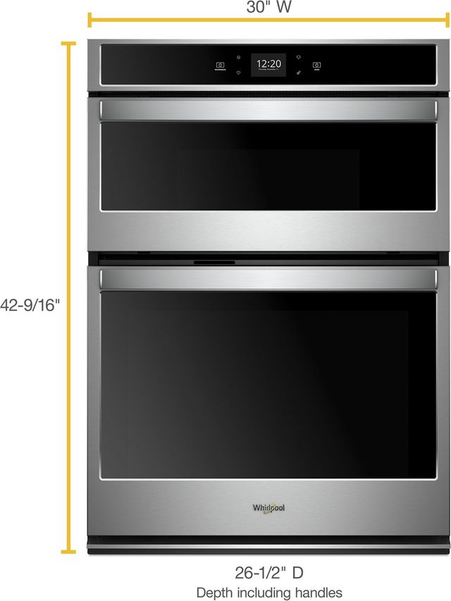 Whirlpool® 30" Stainless Steel Smart Combination Wall Oven-9
