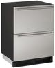U-Line® 1000 Series 5.4 Cu. Ft. Stainless Steel Refrigerator Drawers-0