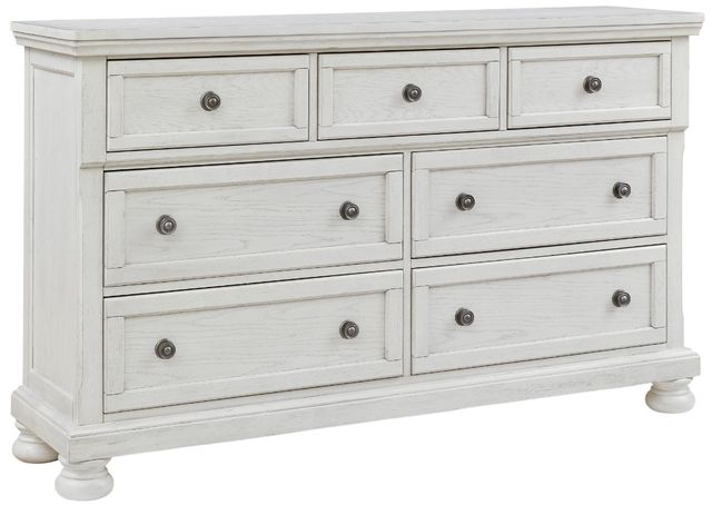 Signature Design by Ashley® Robbinsdale 4-Piece Antique White Queen Bedroom Set-5