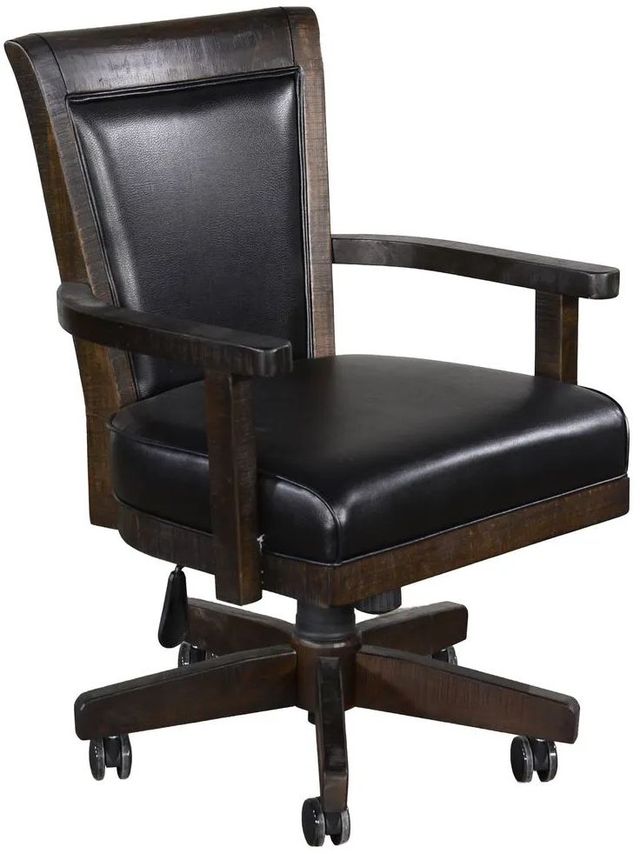 Sunny Designs™ Homestead Black/Tobacco Leaf Game Chair-0