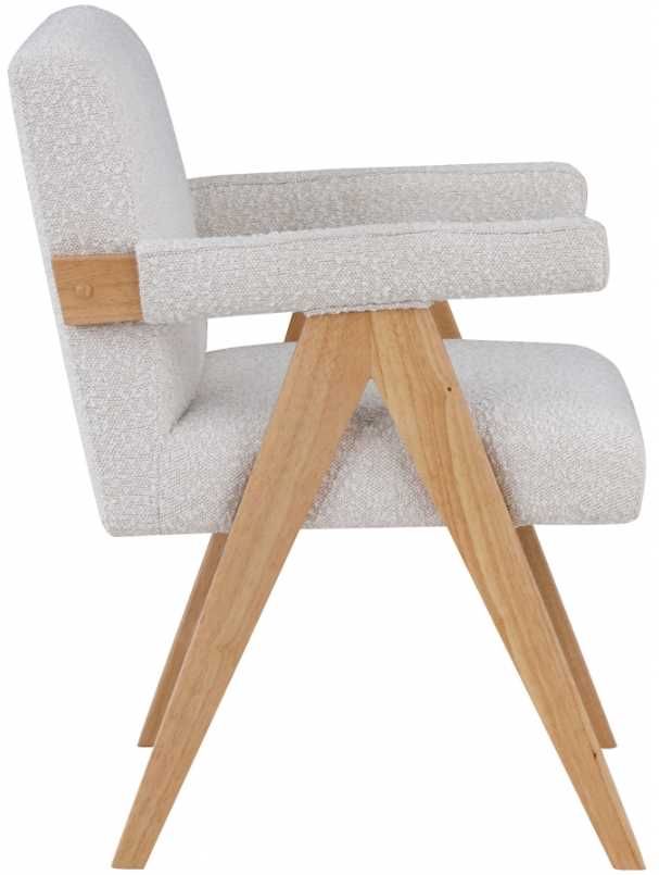 Meridian Furniture Woodloch Cream/Natural Boucle Accent Chair-2
