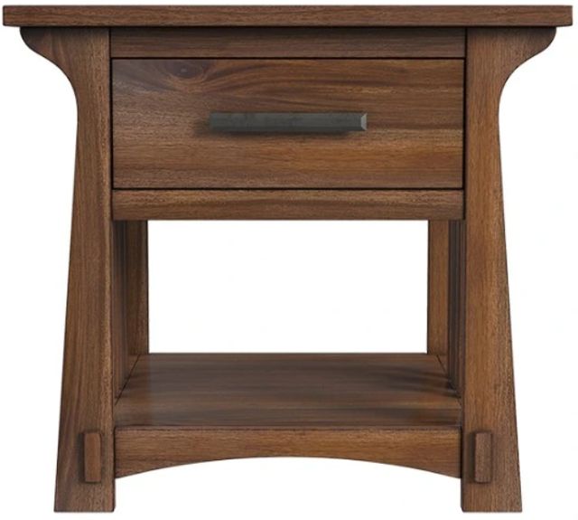 A-America® Eldora Saddle Brown End Table-2